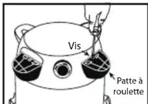 Shop-Vac 9625310 - RÉSERVOIR DE PLASTIQUE AVEC PANIER ARRIÈRE SUR ROULETTEs - 7