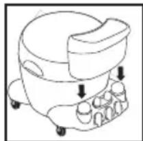 Shop-Vac 9625310 - RÉSERVOIR DE PLASTIQUE AVEC CHARIOT ARRIÈRE SUR ROULETTEs - 7