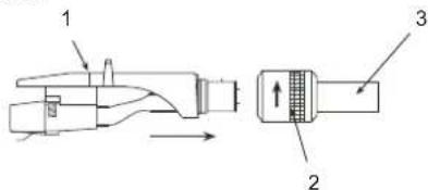 DUAL DTJ 301.1 - Installing the tone arm head - 1