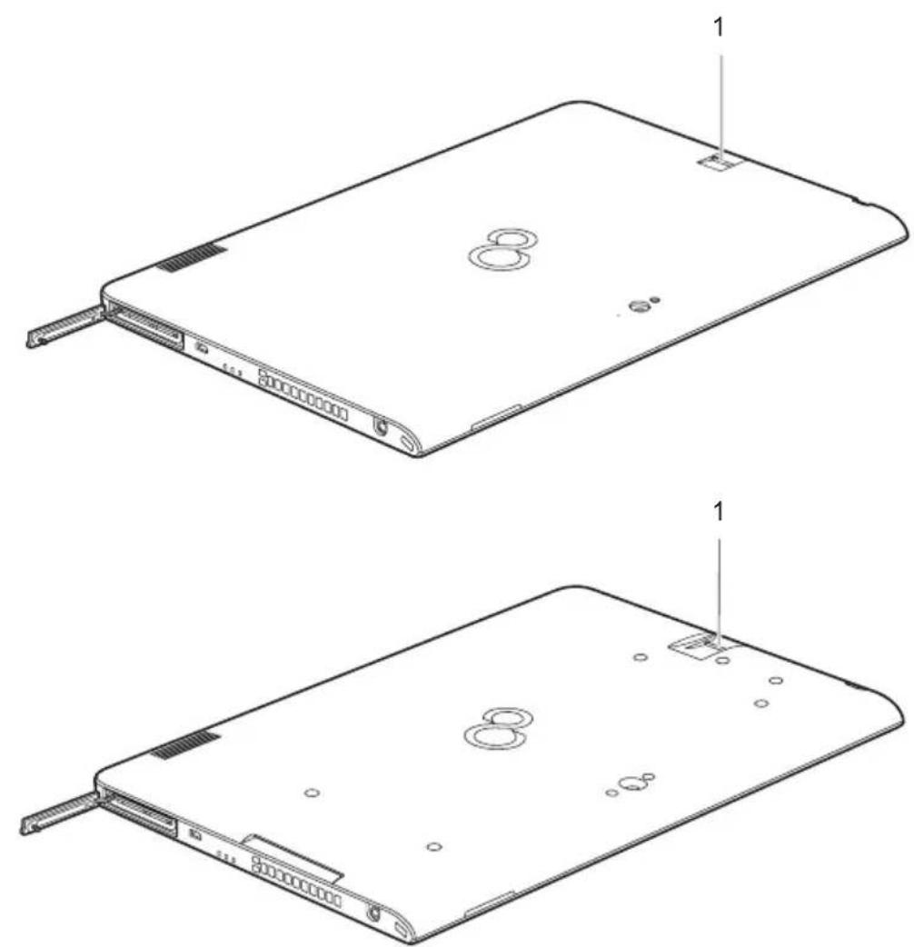 FUJITSU Stylistic Q736 - Installationducapteurd'empr eintedigitale (selonconfiguration) - 2