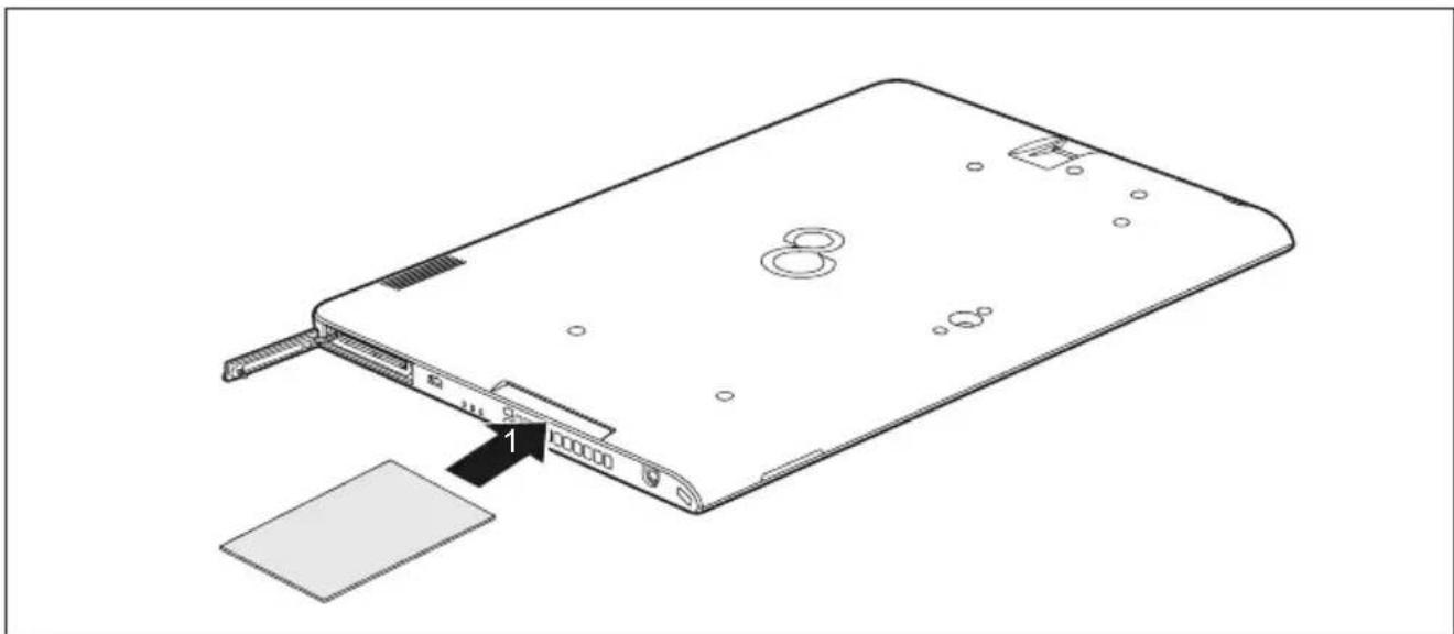 FUJITSU Stylistic Q736 - InsérerlaSmartCard - 3