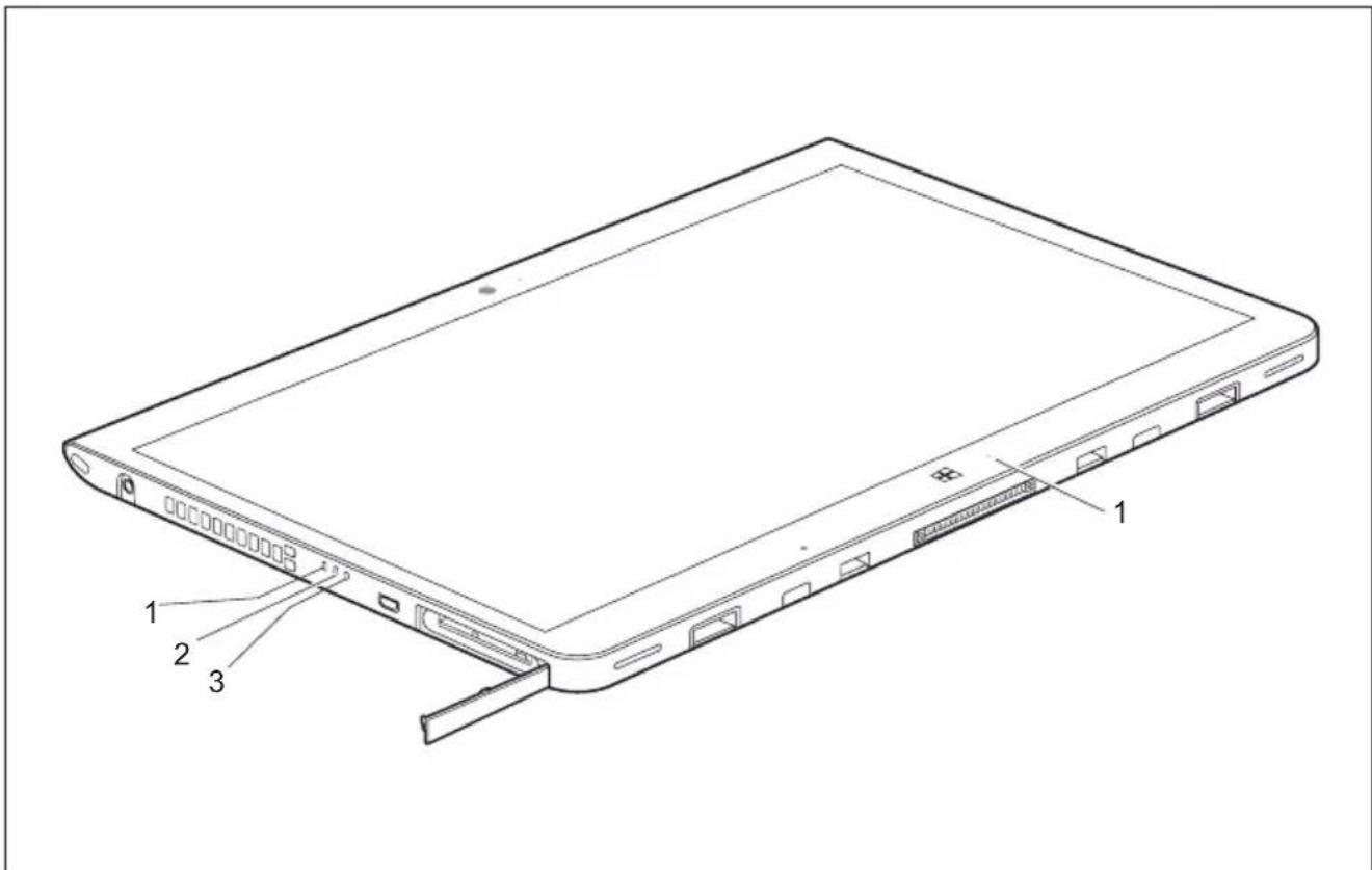 FUJITSU Stylistic Q736 - Voyantsd'etat - 1