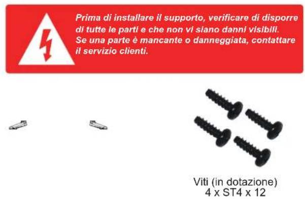 DENVER LDS3272 - Parti necessarie per l'installazione del supporto (in dotazione) - 2