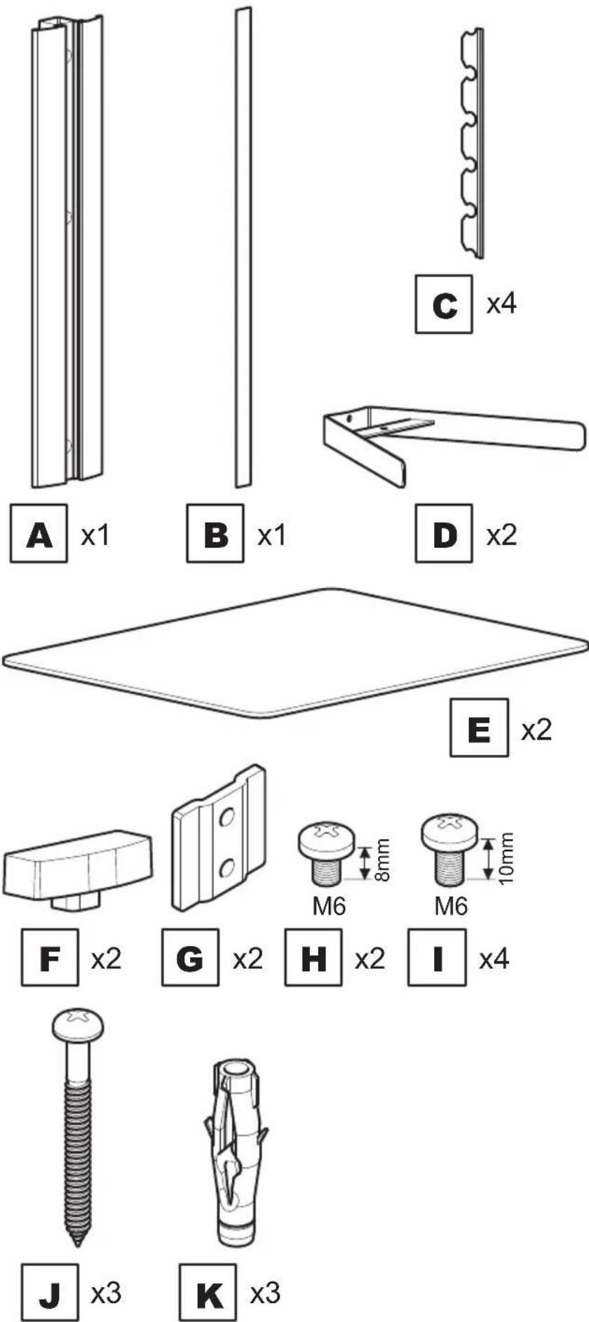 AVF ES250B - Boxed Parts   Pièces empaquetées   Piezas en la Caja - 1