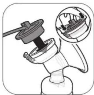 PHILIPS AVENT SCF335 - Assembling the breast pump - 8