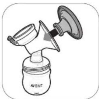PHILIPS AVENT SCF335 - Milchpumpe zusammensetzen - 4