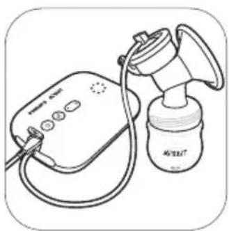 PHILIPS AVENT SCF335 - Assembling the breast pump - 11