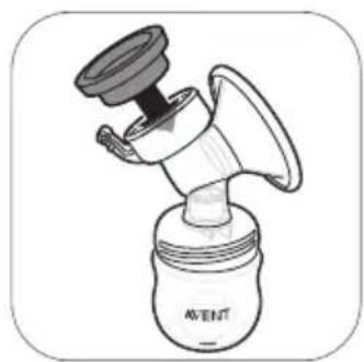 PHILIPS AVENT SCF335 - Assembling the breast pump - 6