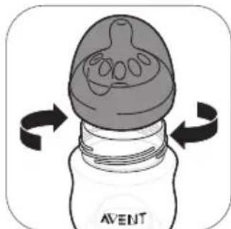 PHILIPS AVENT SCF335 - Assemblage du biberon - 4