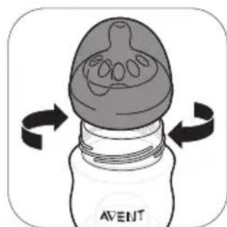 PHILIPS AVENT SCF335 - De fles in elkaar zetten - 4