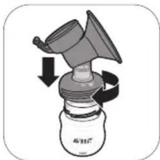 PHILIPS AVENT SCF335 - De borstkolf monteren - 3