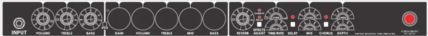 FENDER Bandmaster Deluxe VM Head - Panel trasero - 6