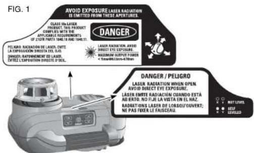 DEWALT DCF885 - Consignes de sécurité pour les lasers - 2