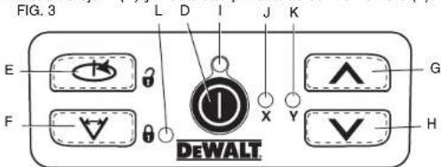DEWALT DCF885 - Panel de control del láser - 1