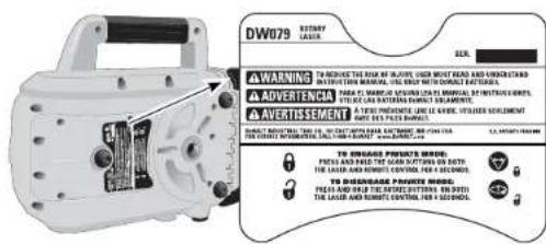 DEWALT DCF885 - Instrucciones de seguridad para laseres - 2