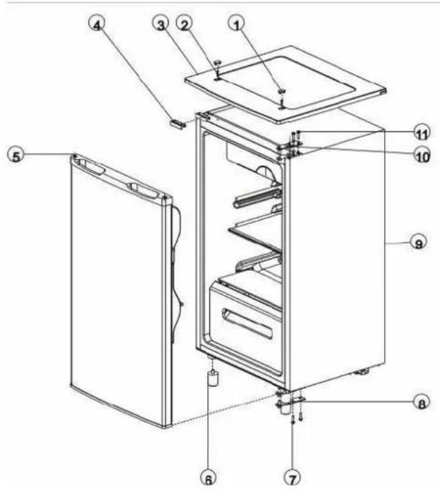 COMFEE HS120 - IX.REVERSING THE DOOR - 1