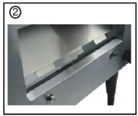 Hendi Converyor toaster 261309 - Installation back tray - 2