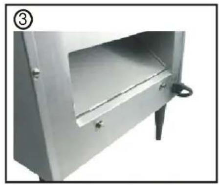 Hendi Converyor toaster 261309 - Installation back tray - 3