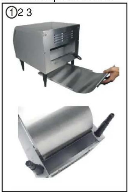 Hendi Converyor toaster 261309 - Installation plateau avant - 1
