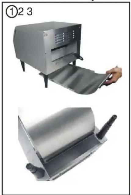 Hendi Converyor toaster 261309 - Installation front tray - 1