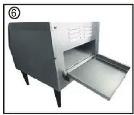 Hendi Converyor toaster 261309 - Instalacja tacy tylnej - 6