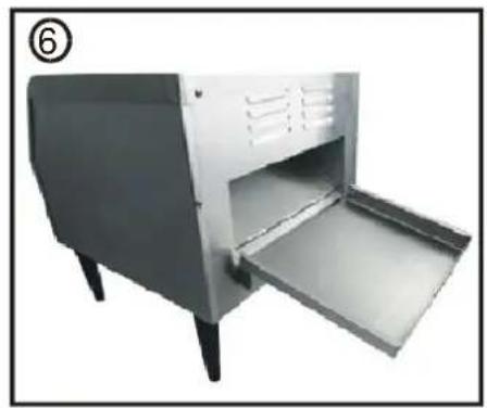 Hendi Converyor toaster 261309 - Installation des hinteren Auswurfes - 6