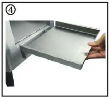 Hendi Converyor toaster 261309 - Installation des hinteren Auswurfes - 4