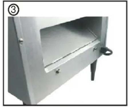 Hendi Converyor toaster 261309 - Installation des hinteren Auswurfes - 3