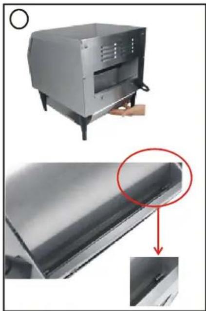 Hendi Converyor toaster 261309 - Instalacja tacy przydniej - 2