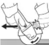 METABO DW 125 Quick - Katkaisuhionta: - 1