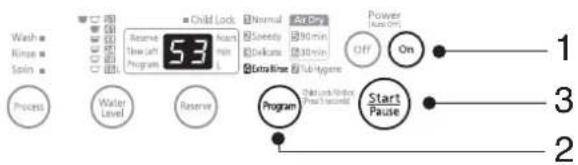 PANASONIC NAF70B2 - Extra Rinse Course - 1