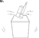 PANASONIC NAF70B2 - Do not put any type of charger stand on the washing machine. - 1