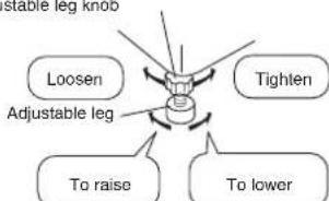 PANASONIC NAF65B2 - Adjust height - 5