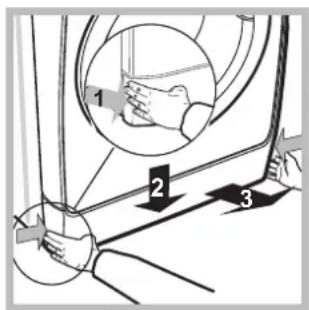 INDESIT XWE 81683X - Cleaning the pump - 1