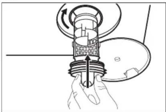 ELECTROLUX EWF1495RC - Cleaning the drain filter - 7