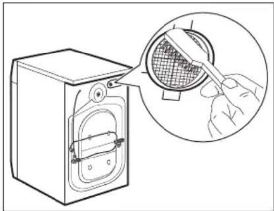 ELECTROLUX EWF1495RC - Cleaning the inlet hose and the valve filter - 3