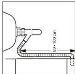 HAIER HW80BD14756 - Drain hose to sink siphon - 2