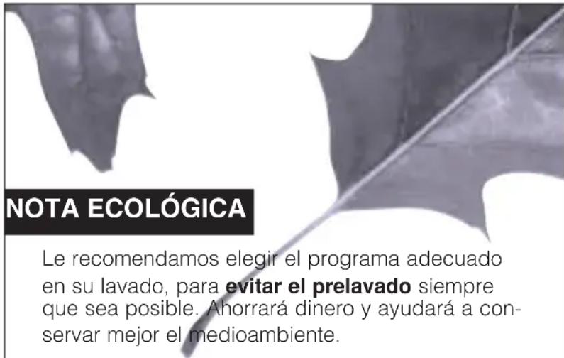 FAGOR 2F107 - SELECTION DEL PROGRAMA DE LAVADO - 5