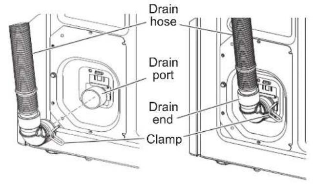 GE GTW685BPLDG - CONNECT DRAIN HOSE TO WASHER - 1