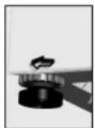 Thor TL2 500 - EINSTELLLEN DER GERATEFUSSE - 1