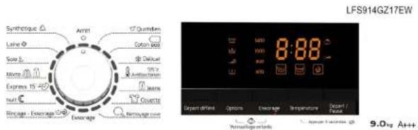 SABA LFS912GZ17EW - The functions of the control panel - 1