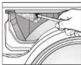 SABA LFS912GZ17EW - Cleaning the drawer housing - 1