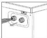 SABA LFS912GZ17EW - Cleaning the water inlet filter - 1