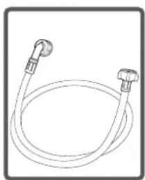 HIGH ONE WM 805 A++ WVET - Aansluiten van de watertoevoer - 1