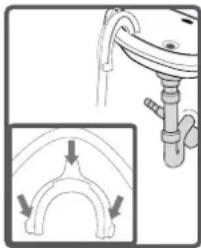 HIGH ONE WM 805 A++ WVET - Aansluiten van de leiding voor waterafvoer - 2
