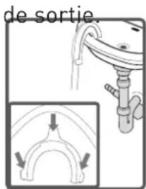 HIGH ONE WM 805 A++ WVET - Branchement du tuyau d'évacuation d'eau - 2
