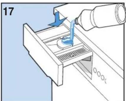 BOMPANI BO05235 - SI LE MODELE PREVOIT L'UTILISATION DU RECIPIENT OU DE LA CLOISON POUR LE DETERGENT LIQUIDE - 1