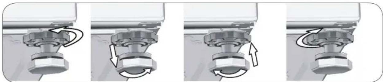 BEKO WTV 8812 BW - Réglage des pieds - 2