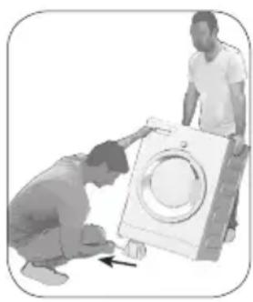 BEKO WTV 8812 BW - Retrait des renforts de conditionnement - 1