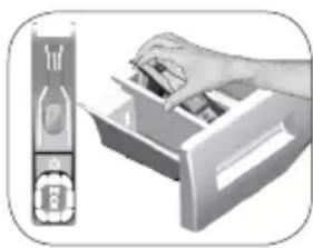 BEKO WTV 8812 BW - Nettoyage du bac à produits - 1